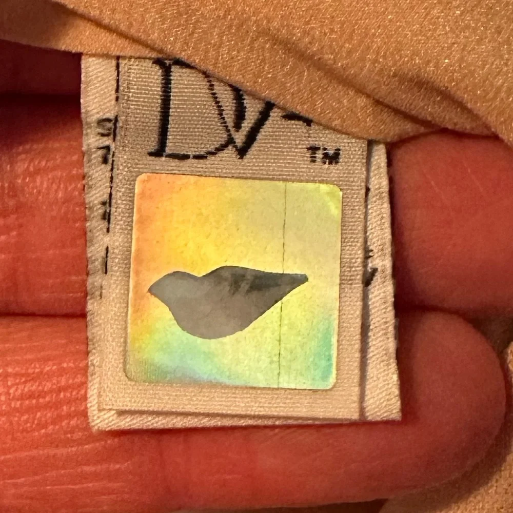 NWT  Diane Von Furstenberg Butter Cream Crepe Ruched Detail Beyatta Dress size 8 - Picture 8 of 12